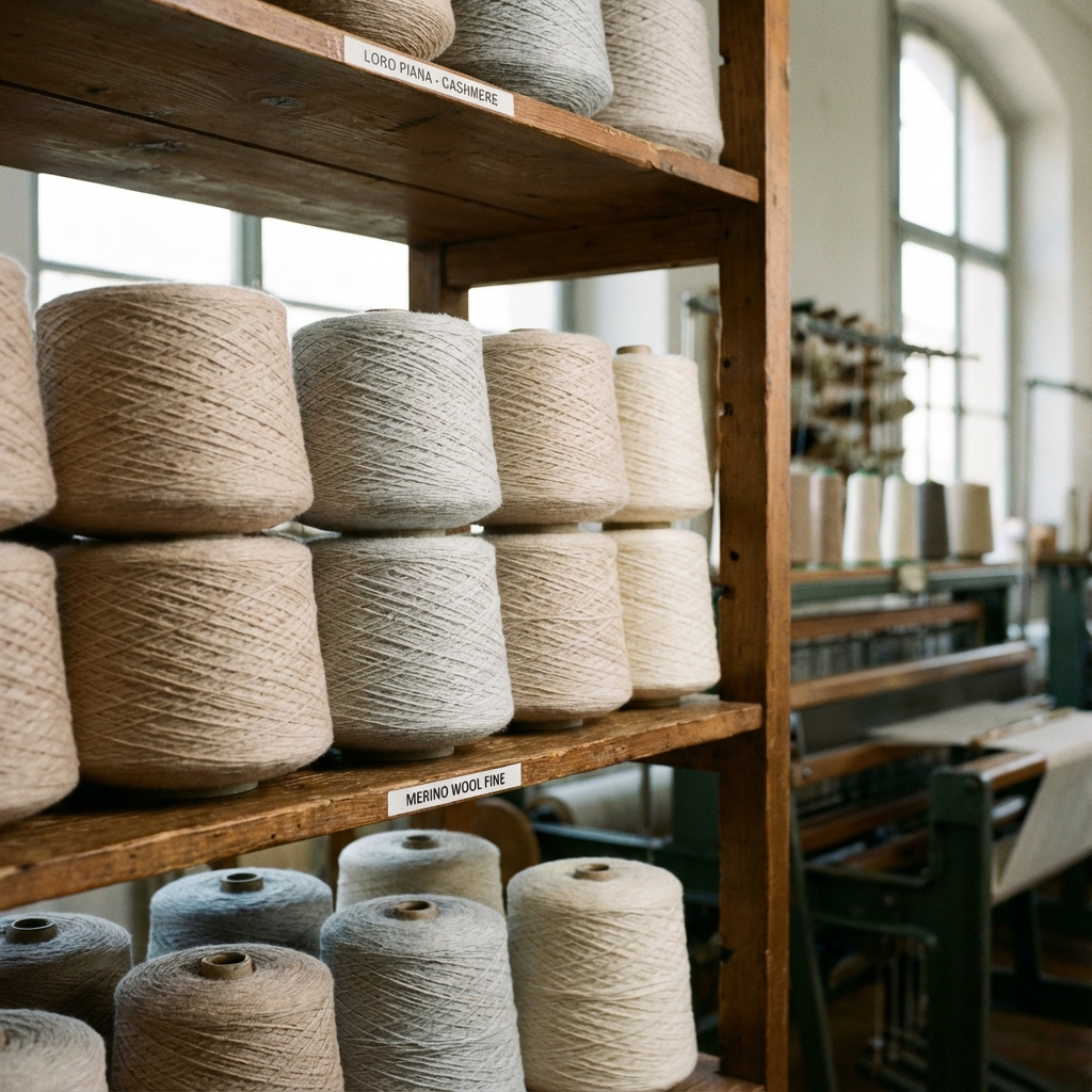 1. Material Sourcing & Yarn Preparation